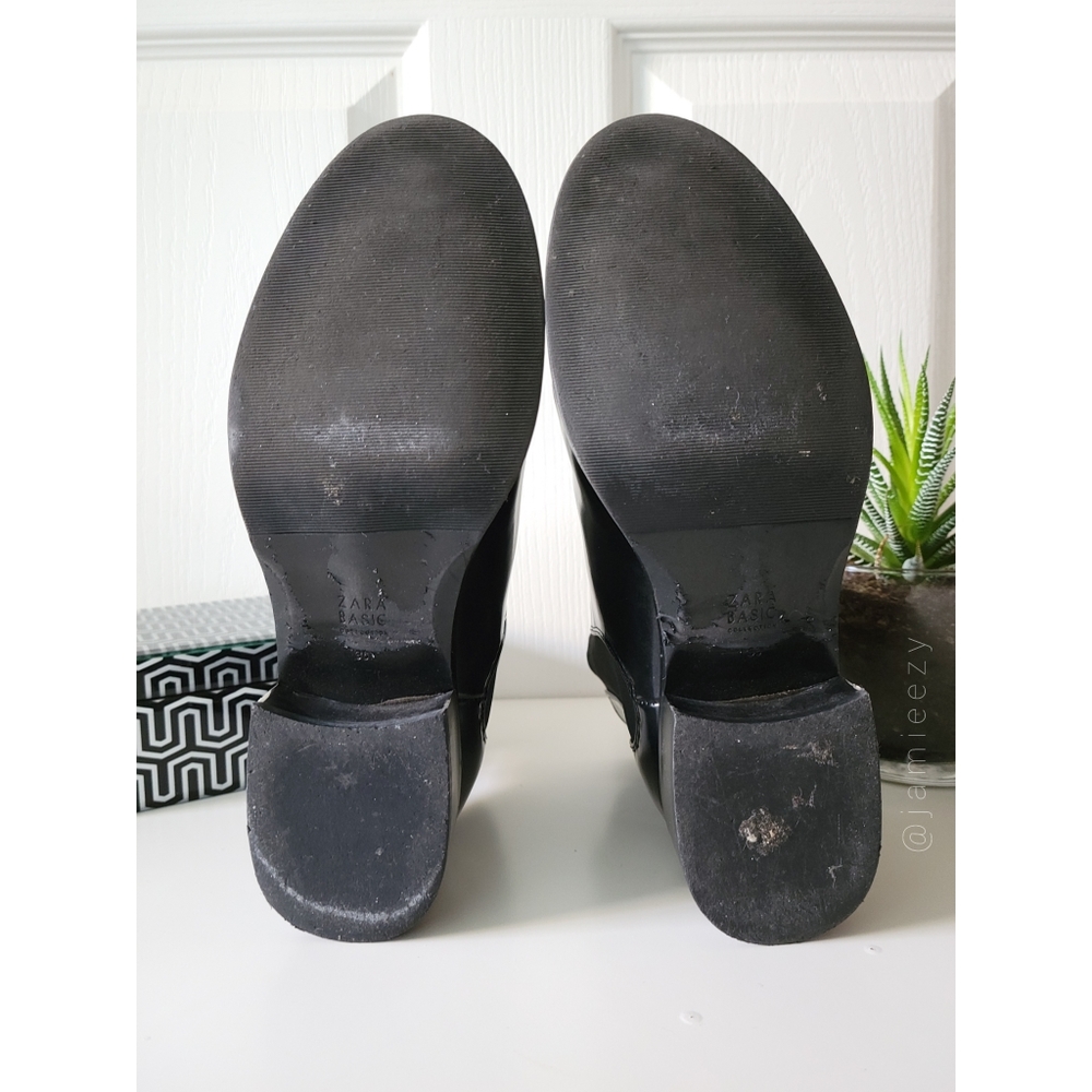 Zara | Smooth Patent Chelsea Boots - Picture 9 of 11